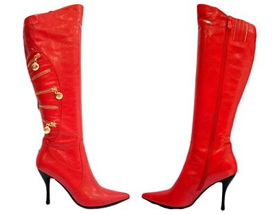 bottines rouges